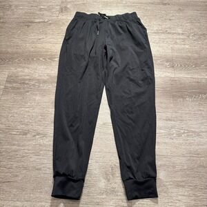Willit Pants Mens Medium Black Drawstring Performance Gym Jogger 26x27 Stretch‎